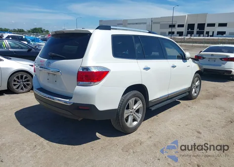 2012 Toyota Highlander Limited V6 z USA, uszkodzony, nr VIN 5TDYK3EH0CS071407